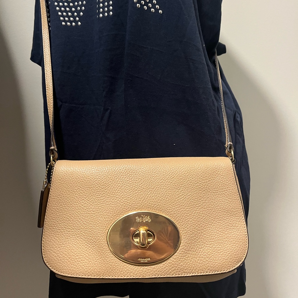 Coach Liv Crossbody In Beige